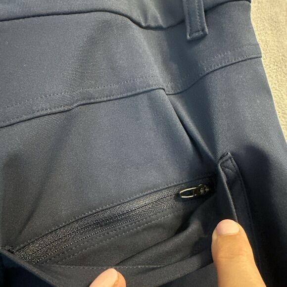 Lululemon ABC Pants Warpstreme Slim Fit 5 Pocket Mens 36x26 Navy Blue M5AQGS - Picture 10 of 13